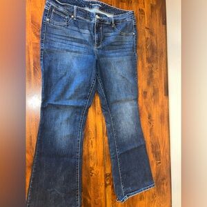 Maurices Blue Flare Wide Leg Jeans